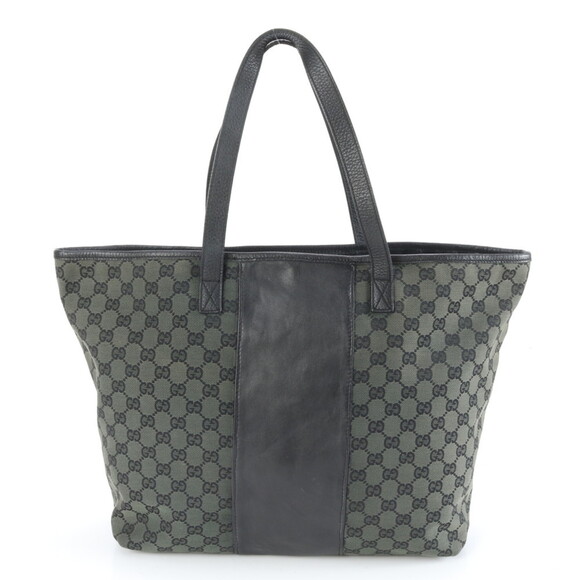 GUCCI Other - Gucci GG Canvas Leather Tote Bag (238696) - Black, Men's